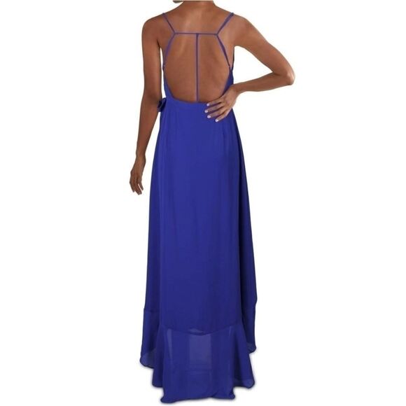 Lisa & Lucy Spring Wrap Hi-low Wrap Ruffle Dress S‎ - Picture 2 of 5